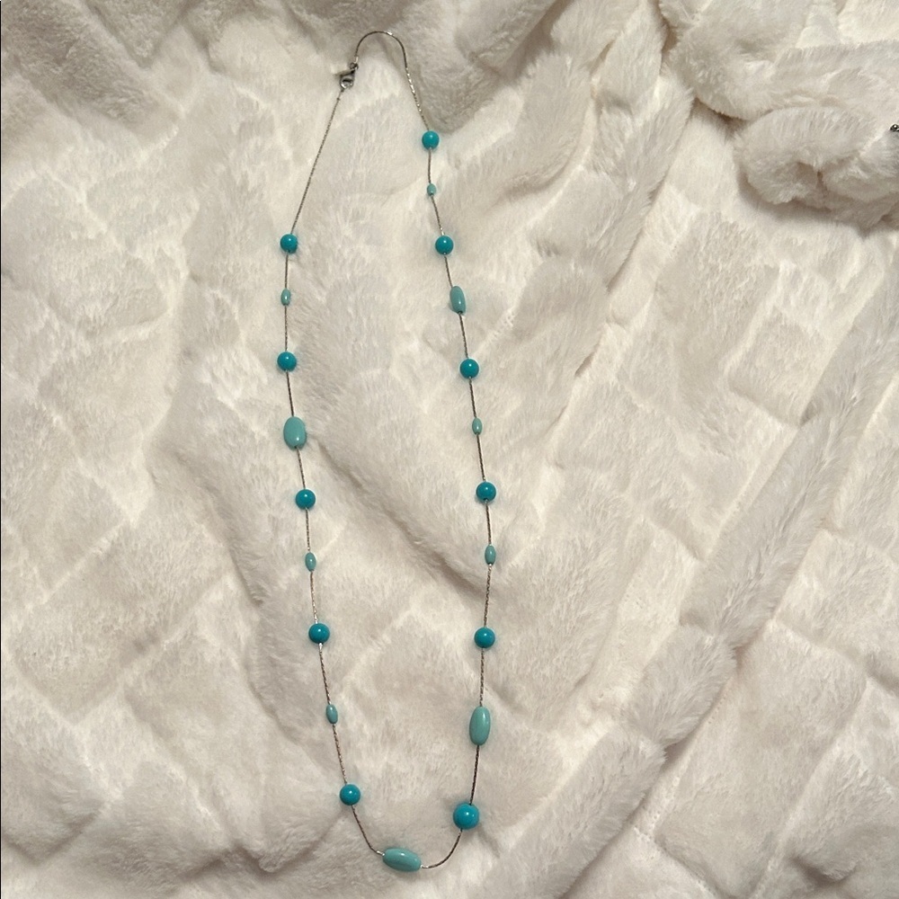 liz & co. Turquoise and Aqua Beaded Necklace